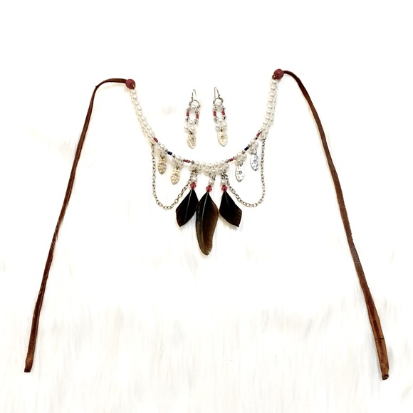 💎💎Beaded Necklace , Earrings And Bracelet Set - Picture 2 of 5